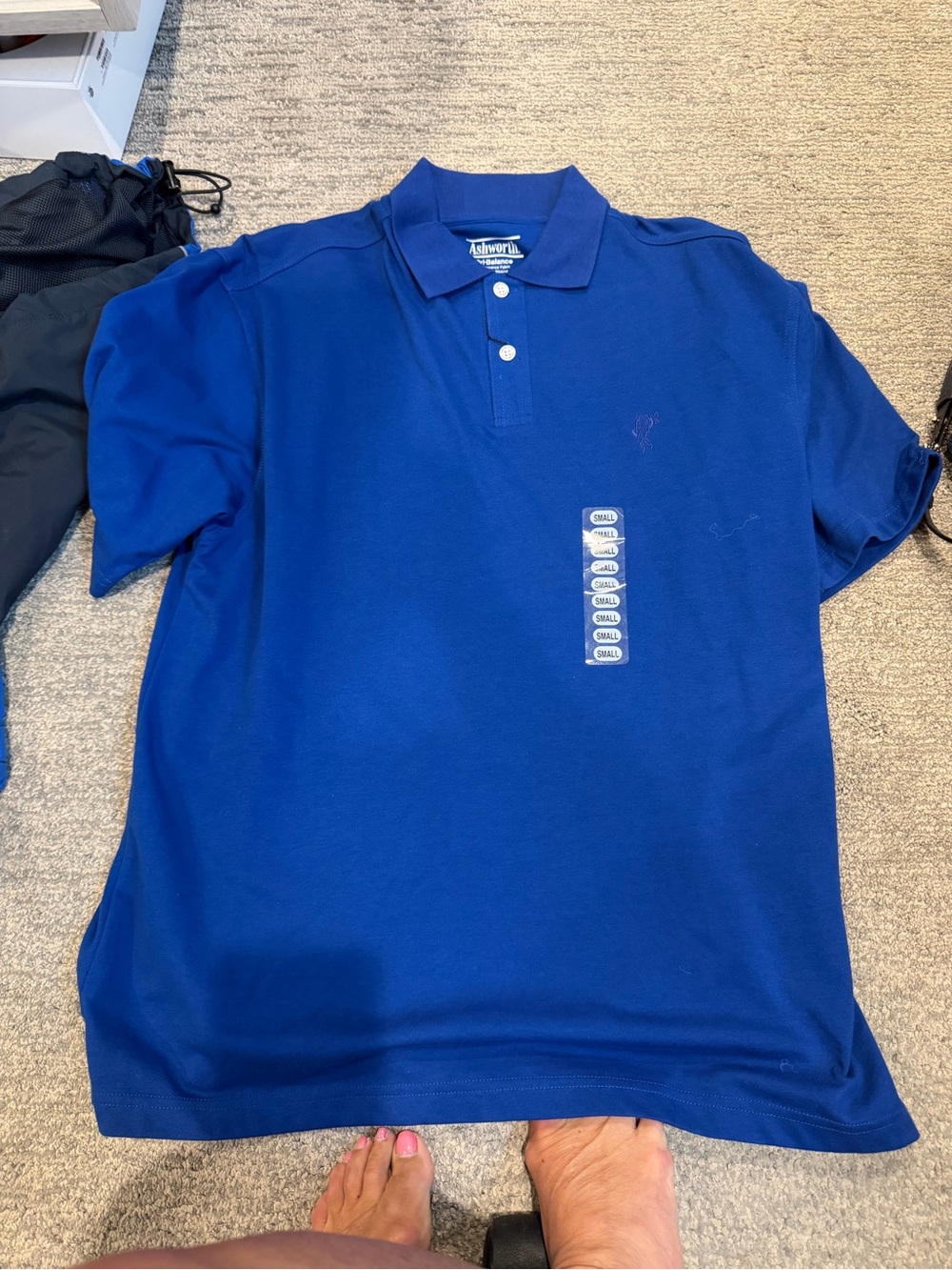 Ashworth Royal Blue Performance Polo